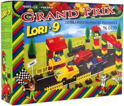 Lori 009 Stavebnice polytechnická Grand Prix 96 dílků plast v krabici 9