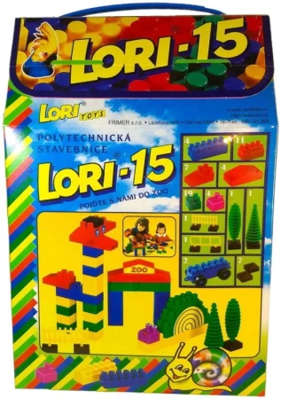 Lori 015 Stavebnice polytechnická ZOO 62 dílků plast v krabici 15 Lori 015 Stavebnice polytechnická ZOO 62 dílků plast v krabici 15
