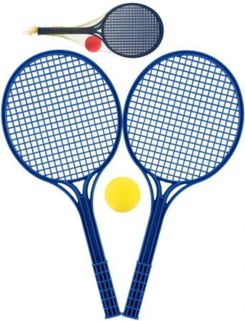 Lori 227 Set na soft tenis 2 modré rakety a loptička 2 farby plast Lori 227 Set na soft tenis 2 modré rakety a loptička 2 farby plast