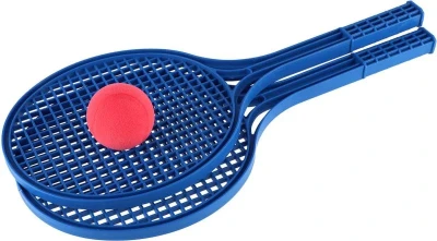 Lori 227 Set na soft tenis 2 modré rakety a míček 2 barvy plast