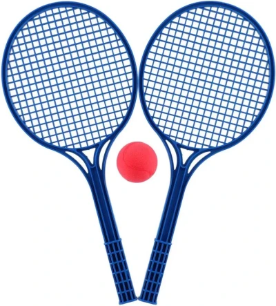 Lori 227 Set na soft tenis 2 modré rakety a míček 2 barvy plast
