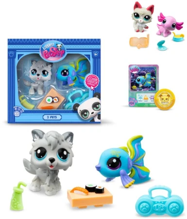 HASBRO LPS Zvířátko Littlest Pet Shop generace 7 set 2ks s doplňky HASBRO LPS Zvířátko Littlest Pet Shop generace 7 set 2ks s doplňky