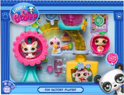 HASBRO LPS Littlest Pet Shop Továrna na zábavu set 2 zvířátka s doplňky