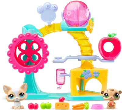 HASBRO LPS Littlest Pet Shop Továrna na zábavu set 2 zvířátka s doplňky