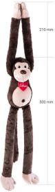 Lumpin PLYŠ Opička Coffee 70cm Hug Me (plyšová hračka)