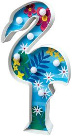 Mac Toys 4M Dětská lampička plameňák kreativní set na baterie Světlo