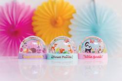 Mac Toys 4M Duhová třpytivá sněžítka se zvířátky 3ks kreativní set