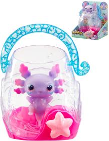 Mac Toys ANIMAGIC Axolotl strečový svítící v akváriu na baterie Světlo