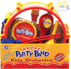 Mac Toys Buben párty set dětský orchestr s mini hudebními nástroji plast