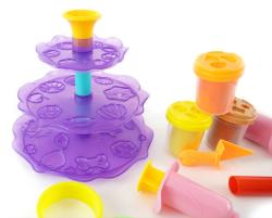 Mac Toys Cukrárna herní set modelína s nástroji a podnosem na dorty
