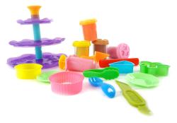 Mac Toys Cukrárna herní set modelína s nástroji a podnosem na dorty