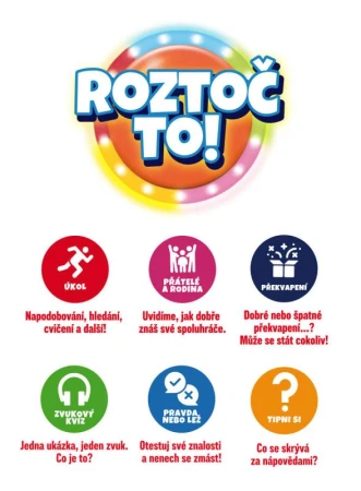 Mac Toys Hra QUIZY Roztoč to! na baterie (společenská hra)