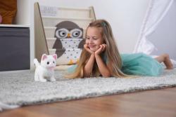 Mac Toys Kočička interaktivní zvířátko chodící na baterie Zvuk PLYŠ