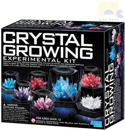 Mac Toys Krystaly ve tmě svítící experimentální set výroba krystalů v krabici