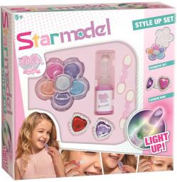 Mac Toys MakeUp dětská malovátka set se svítící rtěnkou na baterie Světlo