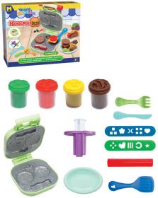 Mac Toys Modelína veselá Burger kreativní set s nástroji výroba hamburgeru