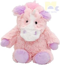 Mac Toys PLYŠ Koník jednorožec nahřívací 25cm do mikrovlnky (plyšová hračka)