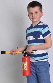 Mac Toys Přístroj hasící vodní dělo 29cm hasičák 2v1 plast