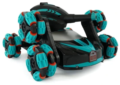 Mac Toys RC Auto tank s dělem na vysílačku 2,4GHz kouří na baterie Světlo Zvuk