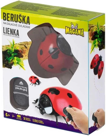 Mac Toys RC Beruška 11cm na vysílačku lezoucí hmyz na baterie plast