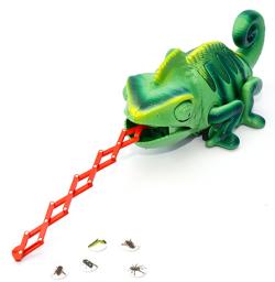 Mac Toys RC Chameleon na vysílačku s vystřelovacím jazykem na baterie Světlo