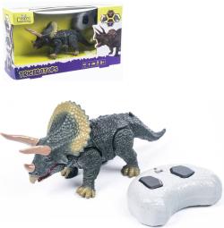 Mac Toys RC MANAGA Triceratops dinosaurus na vysílačku na baterie Světlo