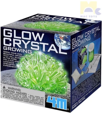 Mac Toys Svítící krystaly experimentální set výroba krystalů malý geolog
