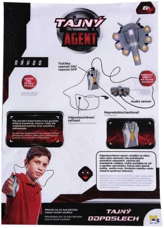 Mac Toys Tajný agent odposlech na baterie štěnice na kartě plast