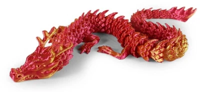 Magický čínsky drak 3D Print zvieratko plastové 3 farby