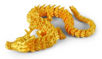 Magický čínsky drak 3D Print zvieratko plastové 3 farby