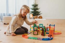 MagnetiQ Magnetická stavebnice Autodráha 126 ks