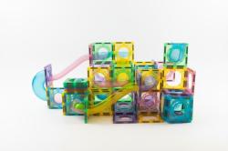 MagnetiQ Magnetická stavebnice Kuličková dráha 186 ks