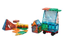 MagnetiQ Magnetická stavebnice Sada s autem 100 ks