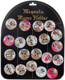 Magnetky kulaté dětské sovičky samostatné 4cm různé druhy