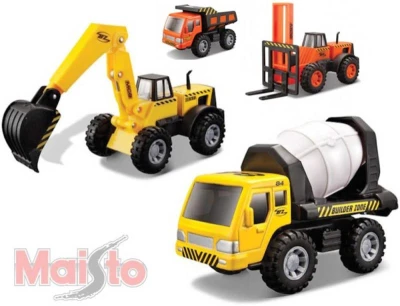 Maisto Auto stavební 1:32-44 plast 4 druhy 2 barvy