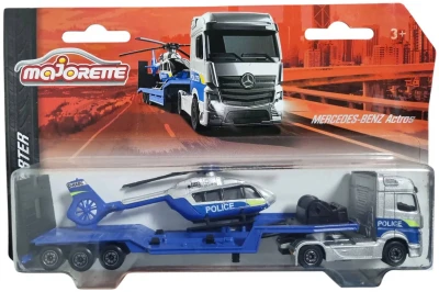Majorette Auto nákladní tahač s přívěsem volný chod kov různé druhy