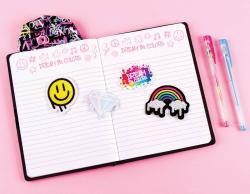 MAKE IT REAL Blok s kapucí Graffity deník se samolepkami a 2 pery