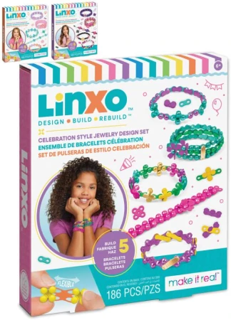 MAKE IT REAL LinXo Výroba šperků kreativní sada 3 druhy MAKE IT REAL LinXo Výroba šperků kreativní sada 3 druhy