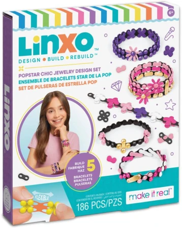 MAKE IT REAL LinXo Výroba šperků kreativní sada 3 druhy