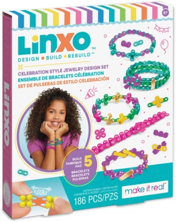 MAKE IT REAL LinXo Výroba šperků kreativní sada 3 druhy