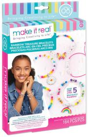 MAKE IT REAL Náramky Rainbow Treasure kreativní set výroba dětské bižuterie MAKE IT REAL Náramky Rainbow Treasure kreativní set výroba dětské bižuterie
