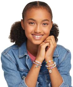 MAKE IT REAL Náramky Rainbow Treasure kreativní set výroba dětské bižuterie