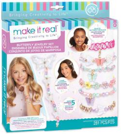MAKE IT REAL Šperky s motýlky kreativní set výroba dětské bižuterie MAKE IT REAL Šperky s motýlky kreativní set výroba dětské bižuterie
