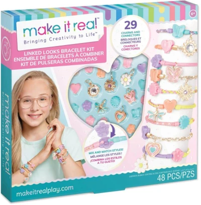 MAKE IT REAL Spojovací náramky kreativní set výroba dětské bižuterie