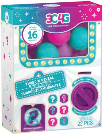 MAKE IT REAL Twist and Reveal nová překvapení 6 kapslí 18 překvapení MAKE IT REAL Twist and Reveal nová překvapení 6 kapslí 18 překvapení