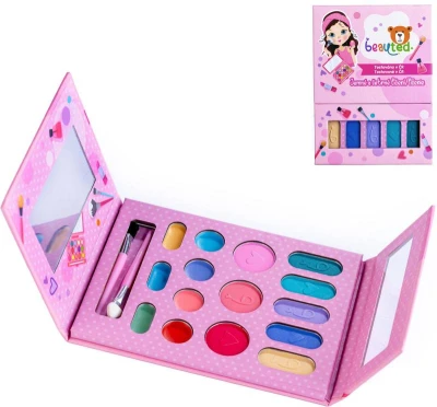 Make-up Beauted dětská sada líčidel šminky se zrcátkem paletka Make-up Beauted dětská sada líčidel šminky se zrcátkem paletka