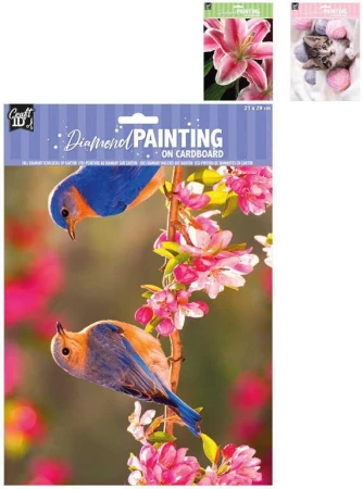 Diamantové malování mozaika A4 příroda Diamond Painting 3 druhy Diamantové malování mozaika A4 příroda Diamond Painting 3 druhy