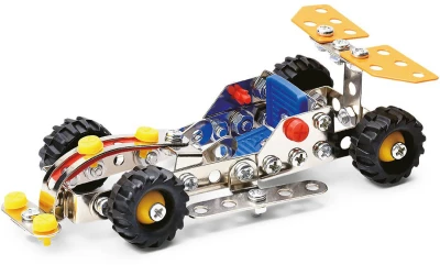 MALÝ MECHANIK Auto formule 108 dílků kovová (stavebnice) typu Merkur