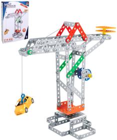 MALÝ MECHANIK Jeřáb 219 dílků kovová (stavebnice) typu Merkur