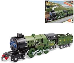 MALÝ MECHANIK Parní lokomotiva 340 dílků kovová (stavebnice) typu Merkur